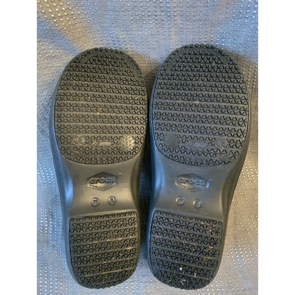 Crocs Clog NERIA PRO II Work Clog Black Leopard Dual Comfort Nurse Cook size W6 - Picture 10 of 11